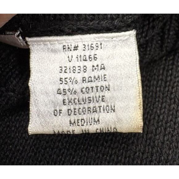 Victoria Jones Woman Black Snowman Holiday Christmas Sweater Medium - Picture 9 of 10